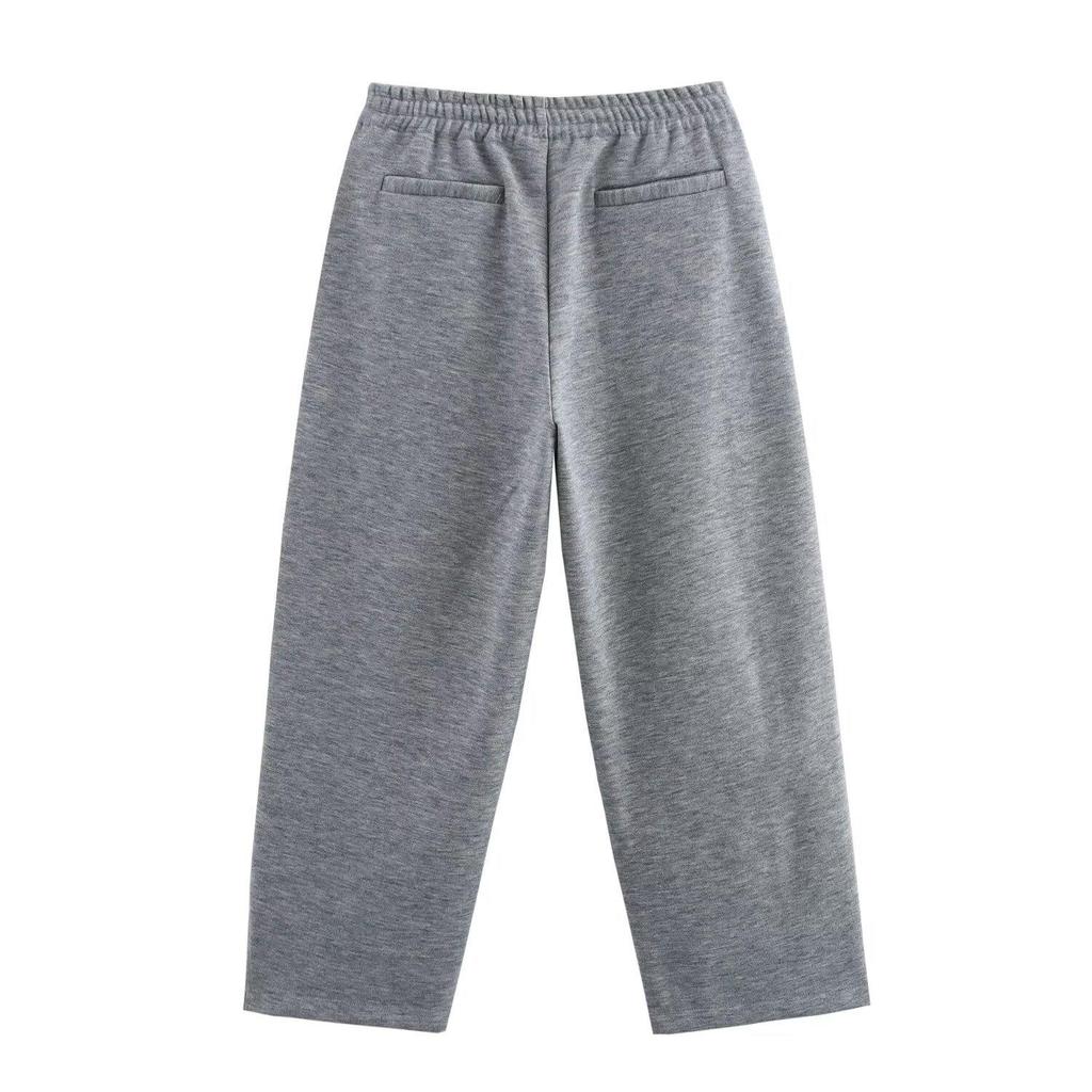 Spring 2025 Women's European & American Style Zipper Jacket with Long Pants