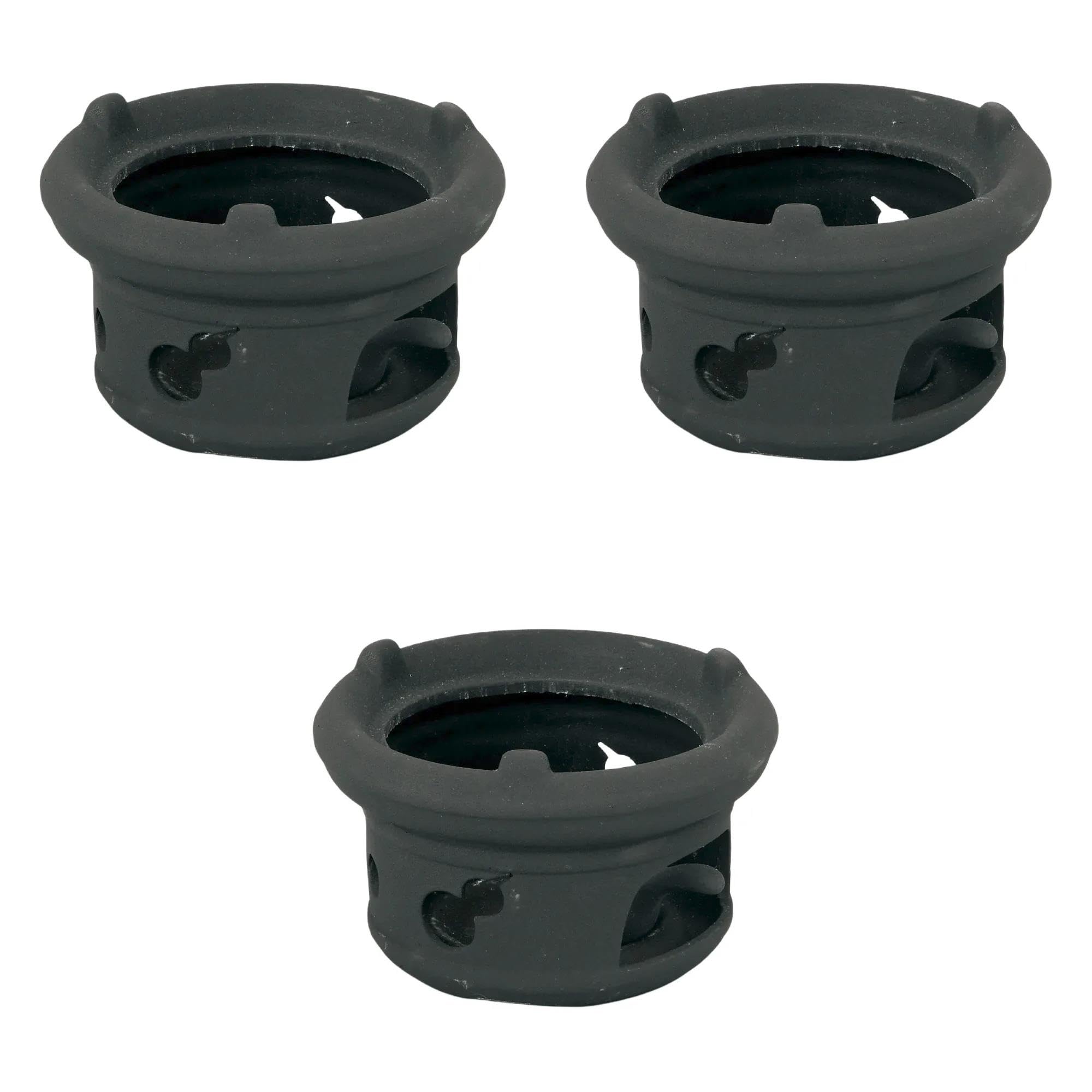 

Набор из 3 черных угольных печей x Сделано в Китае компанией Setomonohonpo, стиль гриль [15 9,5 см] чёрный