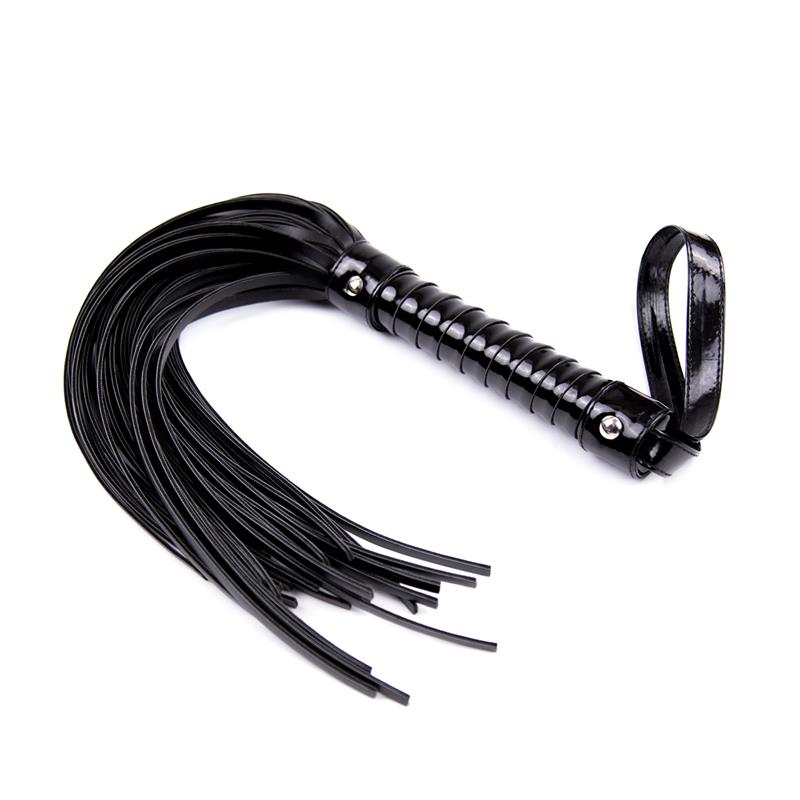 Flogger with Shiny Handle 44 Cm Black