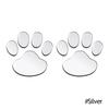 2Pcs/Set Car Stickers and Decals Paw 3D Animal Dog Cat Bear Foot Prints Footprint Decal Car Sticker Silver Red Black Golden
