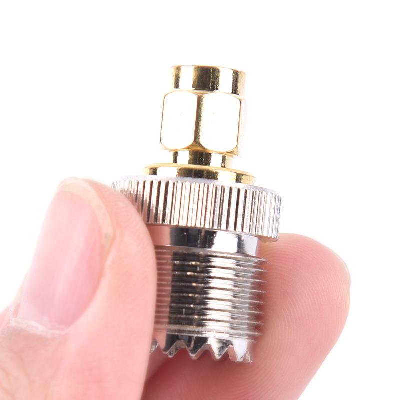 Sma Male Head Inner Screw Inner Needle To Uhf Female Walkie-Talkie Antenna Adapter