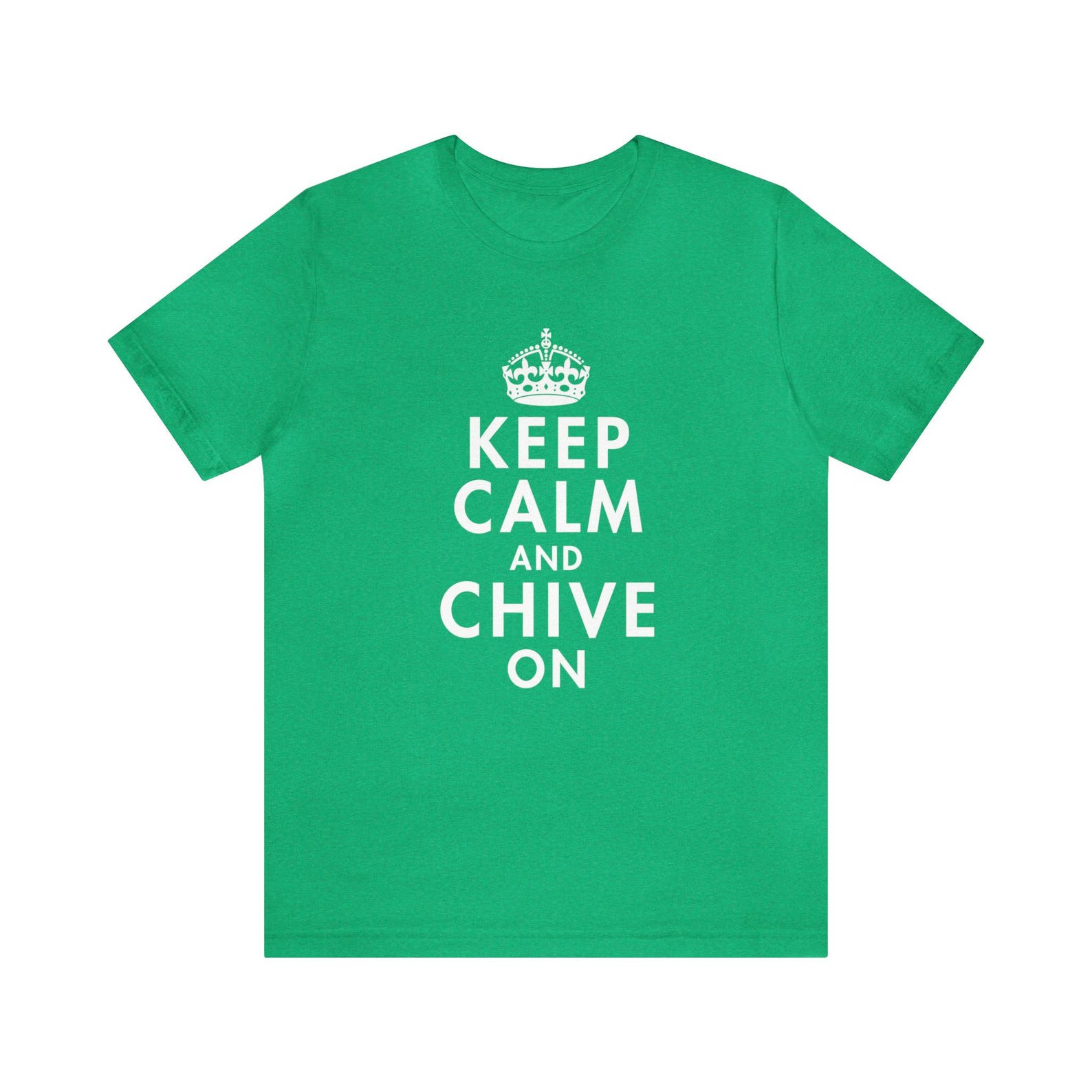 Keep Calm and Chive On T shirt: KCCO Meme, Funny Slogan 3XL
