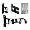 Metal Double Curtain Rails Support Brackets Easy Installation Drapery Rods Poles Holders Hook Fit Rods 25mm Set of 6