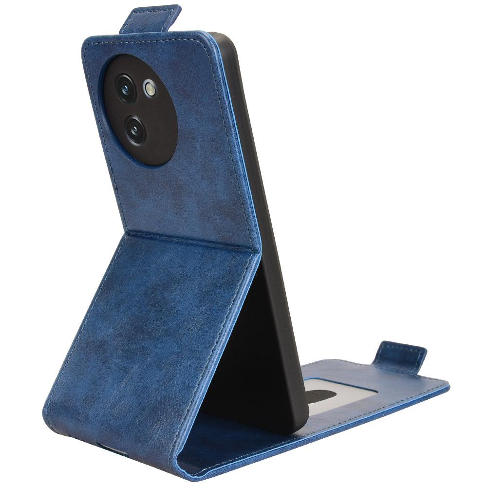 Für Doogee Note 59 Pro/Note 59 Ständerhülle Magnetverschluss Vertikale Klapphülle Leder Handyhülle mit Kartenhalter