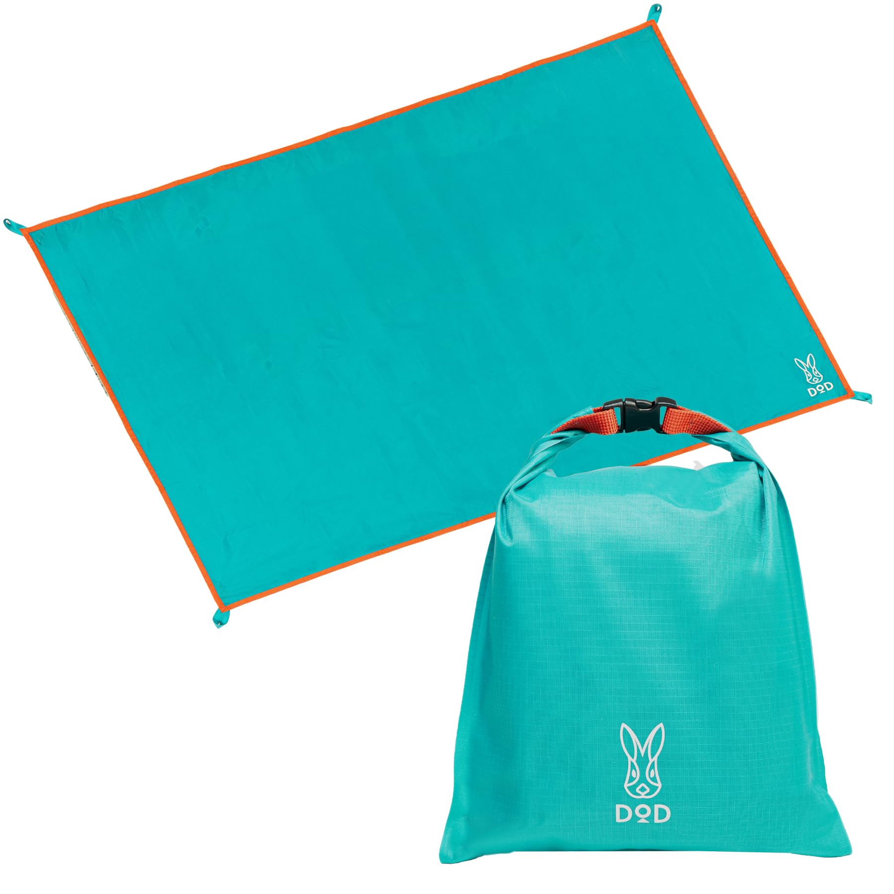 DOD Usanpo Leisure Sheet L Leisure Sheet for 4 Lightweight for Sports (Dee-O-Dee) - People, (230g), Compact, Water-Repellent Nylon, Days, Parks, синий
