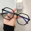 Blue-light-proof Glasses Female European and American Fashion Polygon Glasses Frame Student Tide Myopia Finished Glasses