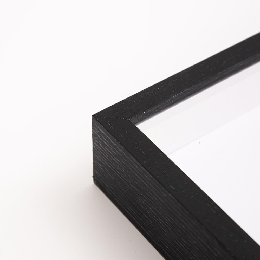 Durable Multi-size Shadow Box Frame Natral Wood Black Acrylic Wooden Photo Frame Rectangular Display Case Dried Flower