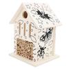 Wooden Bee House Tube Bee Hotel Attract More Gentle Pollinating Bees To Your Garden Safe Wood Bee Home for Solitary Bees