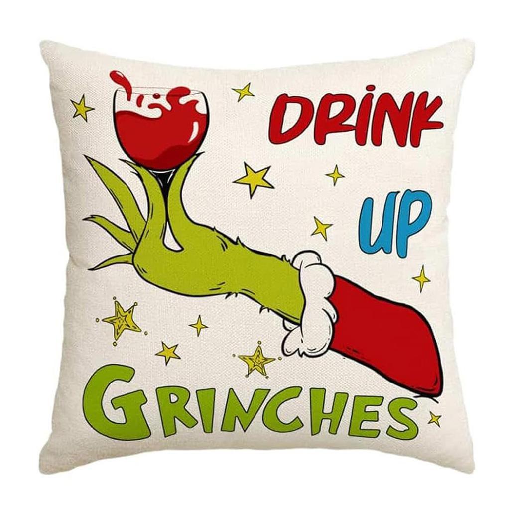 Merry Christmas, Throw Pillow Cover, 18 X 18 Inch, Winter Holiday, Cushion Cover Sofa Decoration, Christmas Decoration