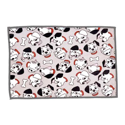 Meio Disney 101 Poliéster Meyer Produto de Inverno 2245034900 Manta, Dálmatas/Rostos N, Tecido, Fofo, Macio, Estiloso, Mais Quente, Número