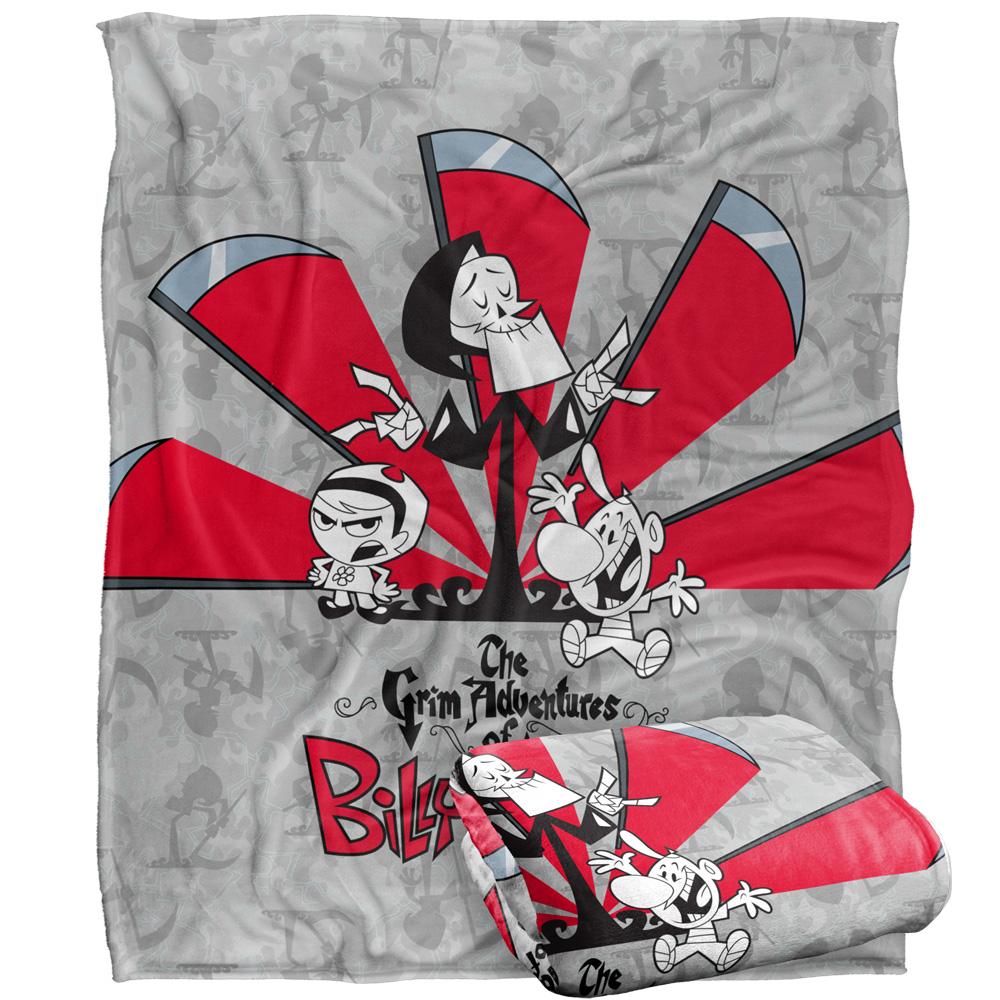 The Grim Adventures Of Billy & Mandy Times Up Silky Supersoft Blanket
