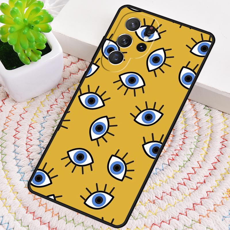 Evil Eye Pattern Phone Case for Samsung Galaxy Note 10 Pro S26 Ultra S23 S24 FE S25 S21 S22 PLUS Shockproof Cove