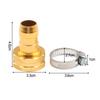 Garden Hose Metal Connector Kit for 34 Inch Hoses Rustproof Aluminum Mender