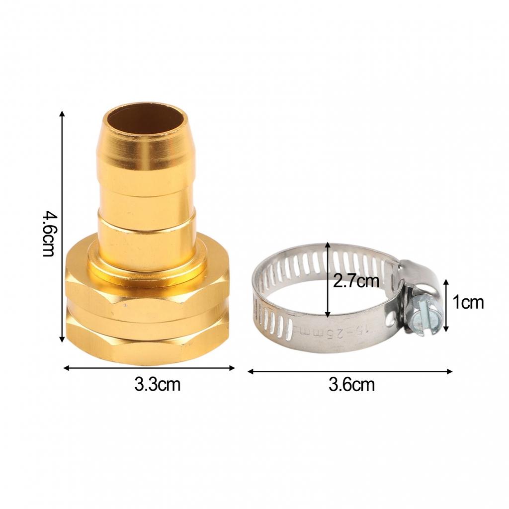 Garden Hose Metal Connector Kit for 34 Inch Hoses Rustproof Aluminum Mender