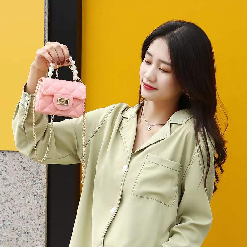 Small Jelly Bag Ladies Handbags Bag Pearl Handbag Jelly Bag Women's Handbag Crossbody Bag