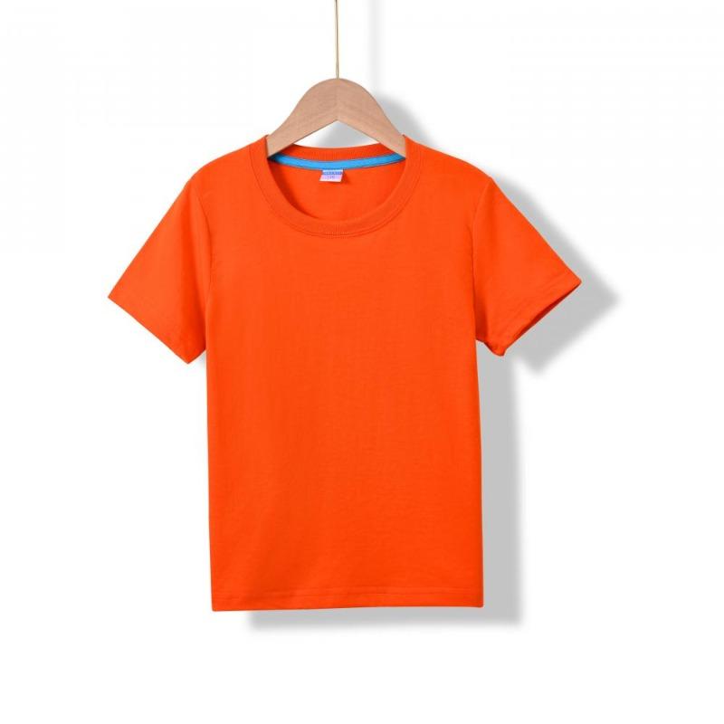 2026 Summer New Round Neck 100% Cotton Short Sleeve Boys' Casual Short Sleeve Round Neck T-shirt 17 colors