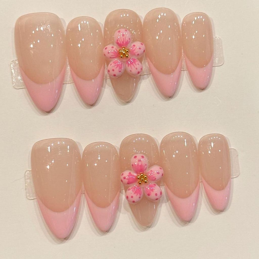 10pcs Hand Painted Gel Press Nails Beautiful Luxury Customized Design Handmade Press On Nails