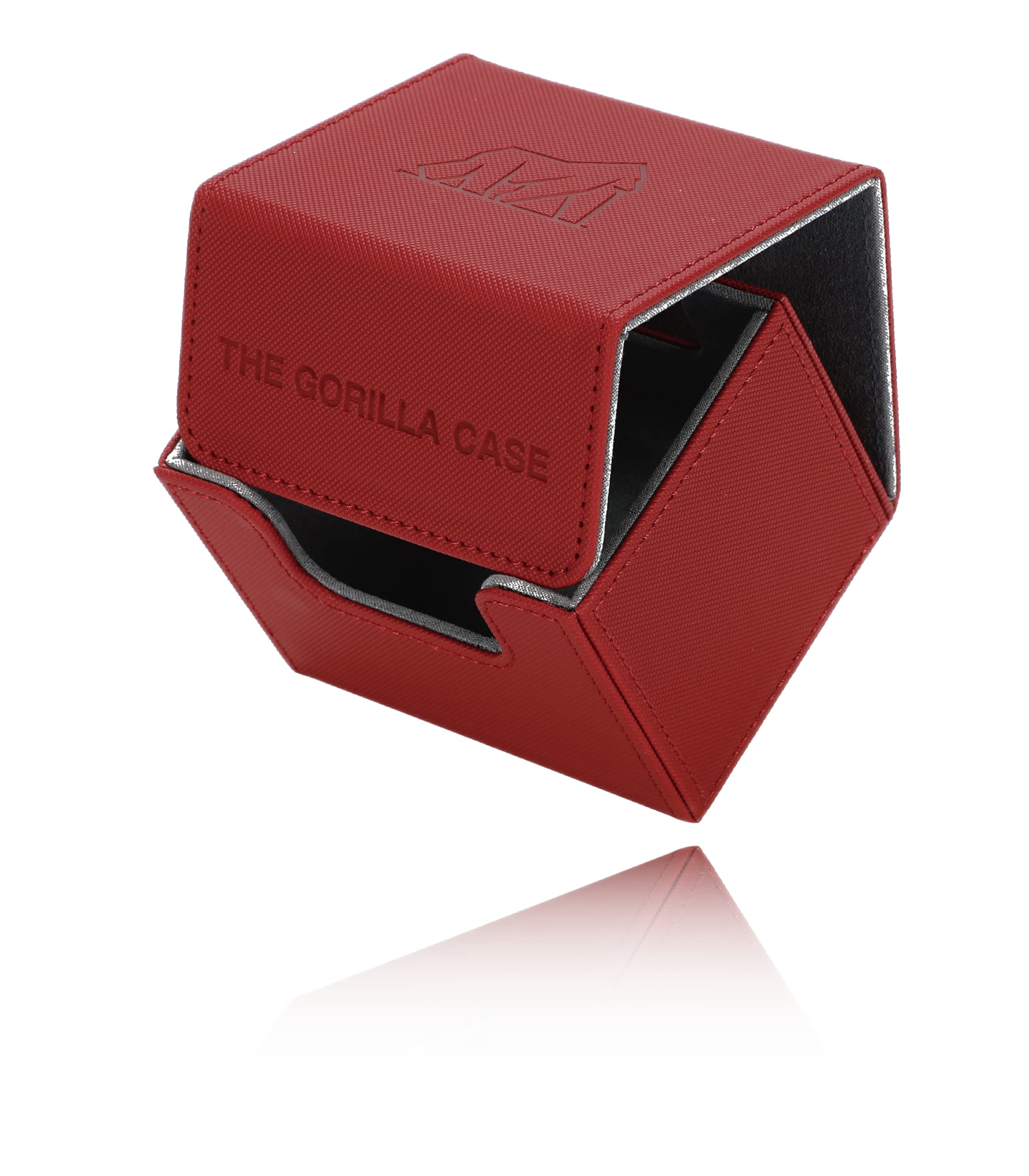 

THE GORILLA CASE Чехол для колоды, Чехол для торговых карт, ПУ кожа, Магнитная застежка, Горизонтальная вставка (Темно-красный)