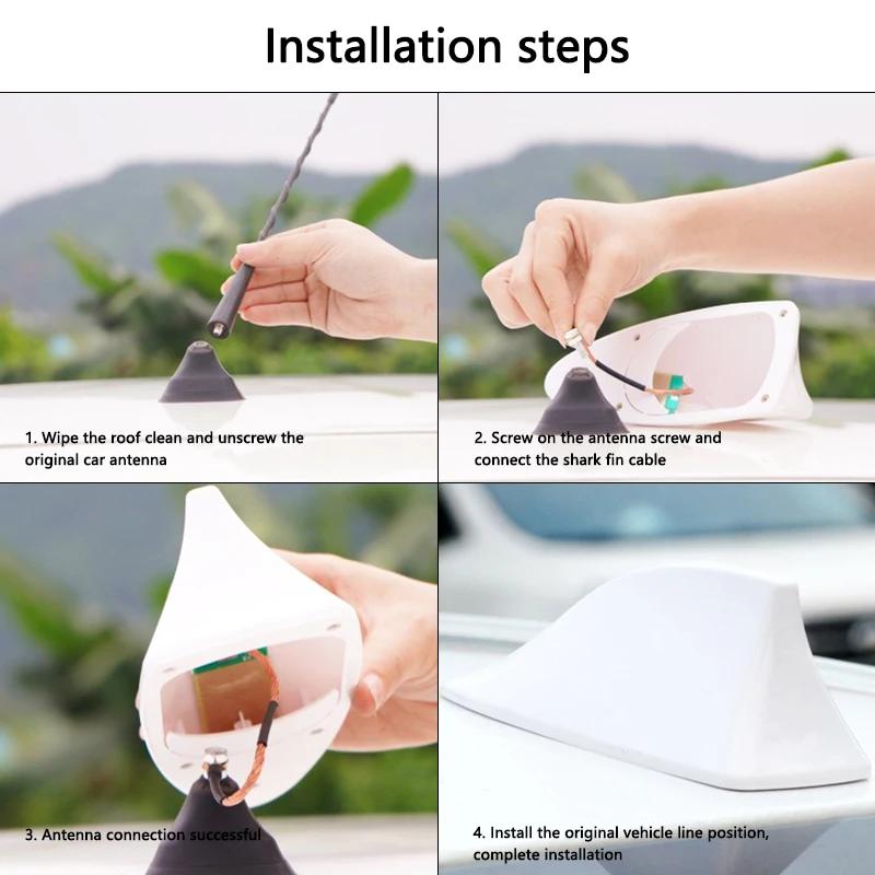 New For BMW M Performance F20 F40 F22 F30 E90 F32 F06 F07 F46 E60 M5 Car Top Signal Aerials Shark Fin Antenna Decoration Ac