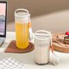 350/550ML Heat-Resistant Tumbler With Handle Travel Sport Portable Leak Proof Transparent Plastic Water Cup For Kids Students
