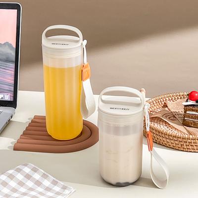 350/550ML Heat-Resistant Tumbler With Handle Travel Sport Portable Leak Proof Transparent Plastic Water Cup For Kids Students