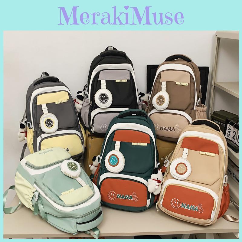 High-quality Durable Nylon School Bag Set With Playful Design For Middle School Students