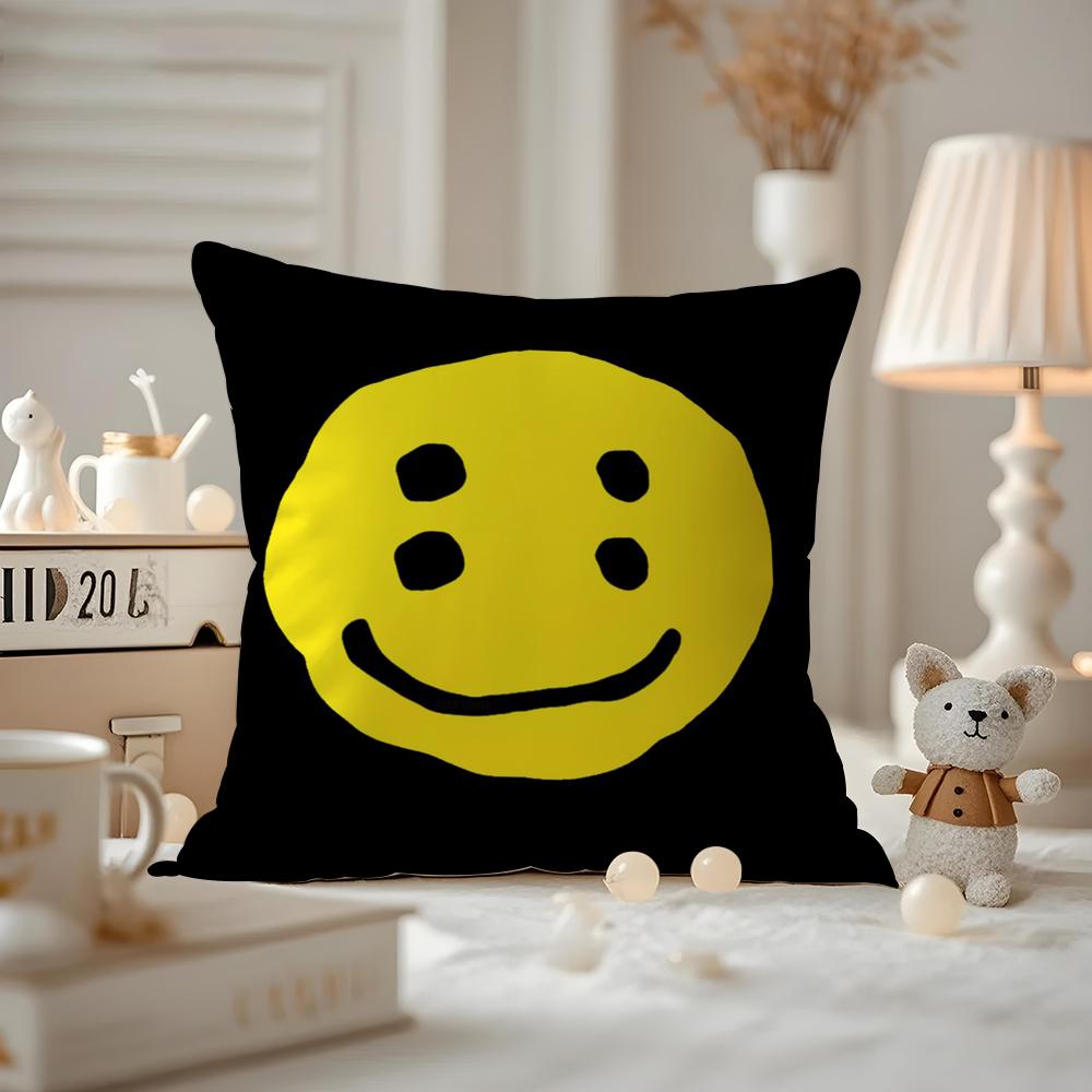 Luxury Smile C-Cpfm Cushion Cover Anti-dustmite Pillowcase Invisible Zipper Silky Short Plush Sofa Cushion Cover
