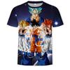 Dragon Ball Z Goku T-shirt Mens 3D Shirt T-shirts Anime Harajuku Cartoon T O-neck Hip-hop Tops Streetwear