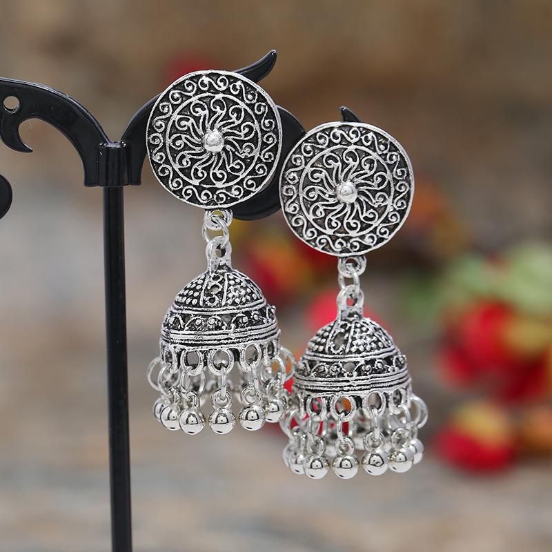 Vintage Indische Thailändische Vogel Laterne Quasten Ohrringe Temperamentvolle Weibliche Persönlichkeit Vielseitige Ohrringe Feiertags Ohrschmuck