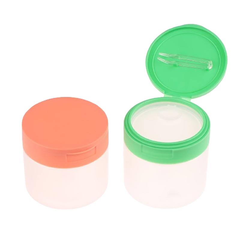 250/300/350 Ml Makeup Remover Cotton Cream Jar Lid Body Lotion Scrub Jar Cosmetic Container Travel Portable Bottle With Tweezers