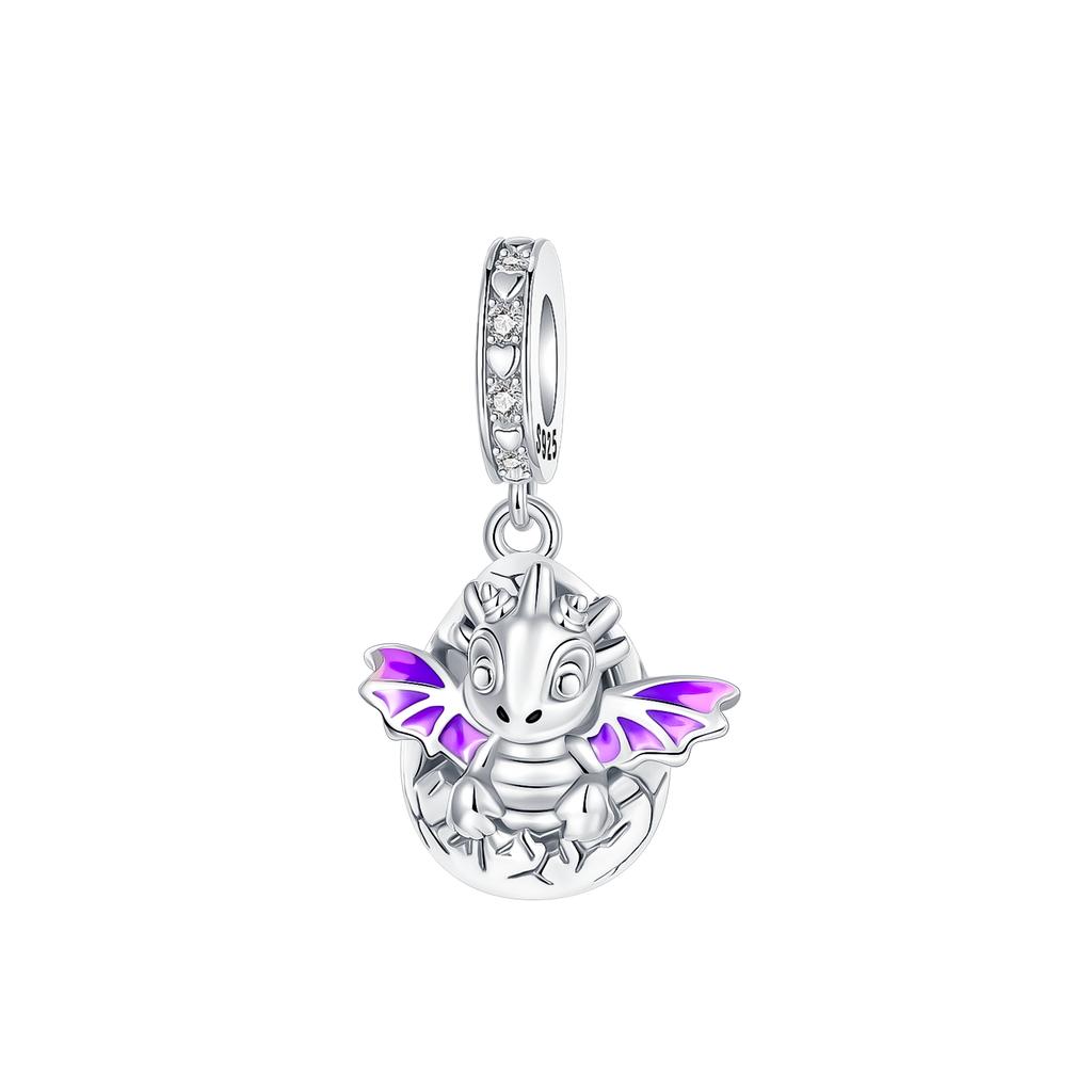 Original Charms Bead Copper Inlaid Zirconium Nun Cross Angel Wing Pendants Fit Bracelet Jewelry Gift Marking