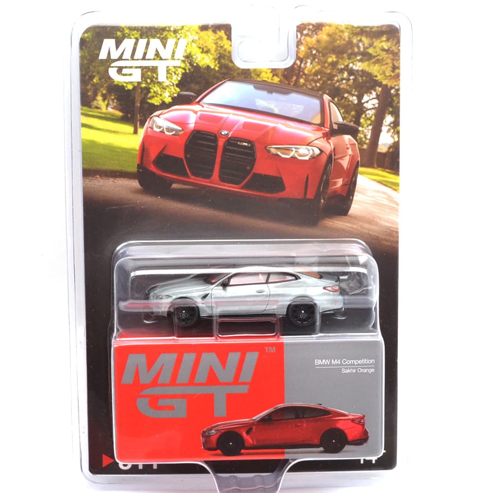 MINI GT Scale MiJo TOYS BMW M4 COMPETITION CHASE CAR USA MiJo Toys Limited Edition BMW M4 Competition Chase Car 164 - (G82) (SAKHIR ORANGE) (G82)