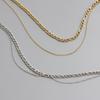 Double Layer Figaro Chain Necklace: Bestselling Titanium Steel Clavicle Accessory for Women