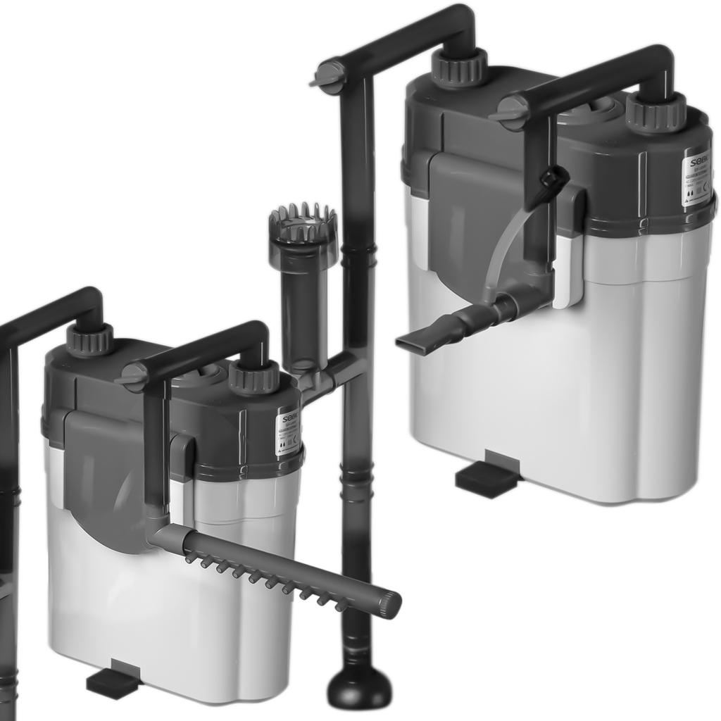 External Compact Aquarium Filter 30-115L Skimmer Aeration 300L/H