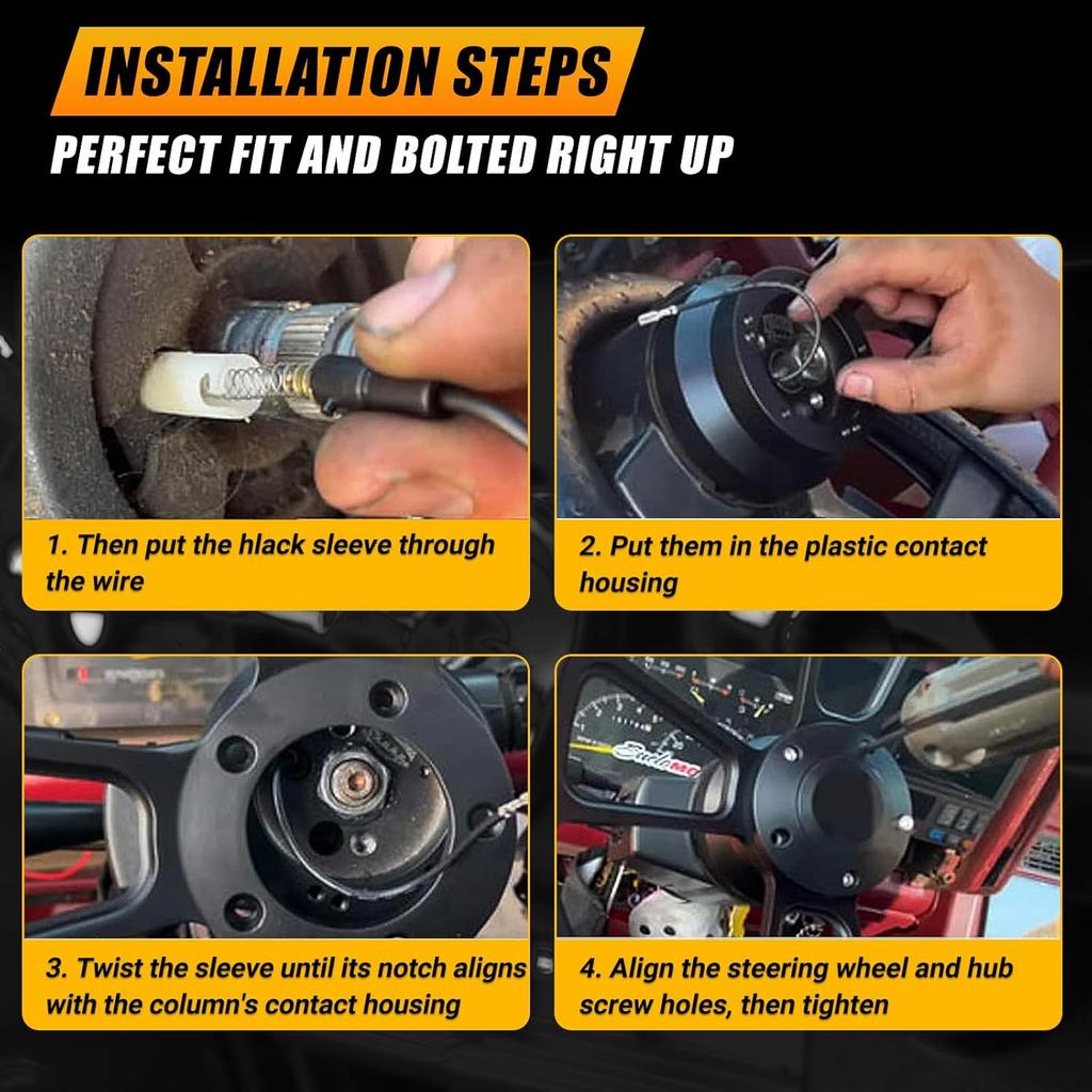 5 & 6 Hole Steering Wheel Hub Adapter For GMC Chevy Pontiac Cadillac Truck Pickup (Black)