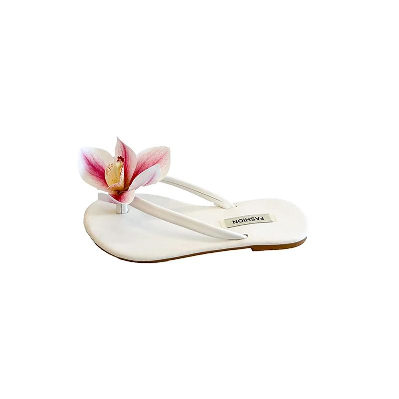 Sandals Decorations Flower Shoe Accessories Vacation Style Removable Butterfly Orchid Shoes Charms DIY Shoe Buckle Clogs Buckle
