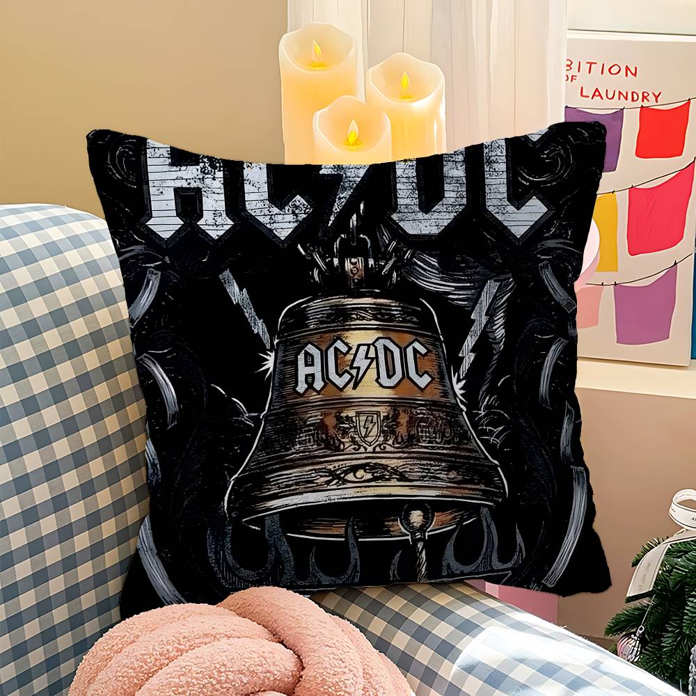 A_AC_DC Band Stitch Lucky Dragon Pillow Cover Sofa Cushion Cover Home Room Decoration Children Gift