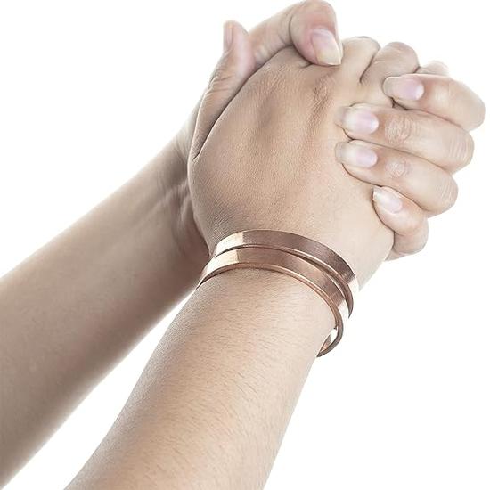 HindCraft Copper Bracelet for Men & Women - Designer Kada - Ideal Gift - Adjustable Bracelet - Jewelry