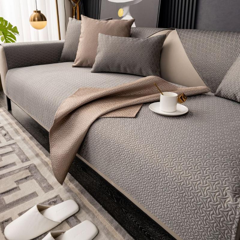 Waterproof Textured Sofa Cushion Anti Slip Comfort Four Season Sofa Towel Decoration of The Living Room Pillowcase Sofa Cover