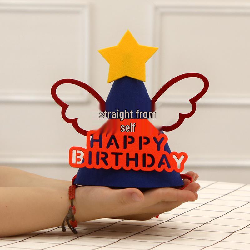 1st Birthday Party Set: Baby Hat, Bowknot, Glasses, Smiley Face Decor for Boys & Girls