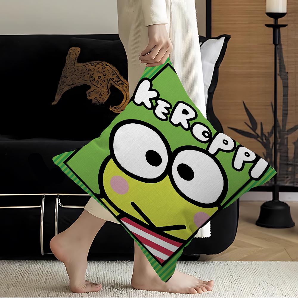K-Kero K-Keroppi Наволочка мультфильм Подарок Наволочка для подушки Спальня Дом Диван Кресло Сиденье Декор наволочка 16x16Inch
