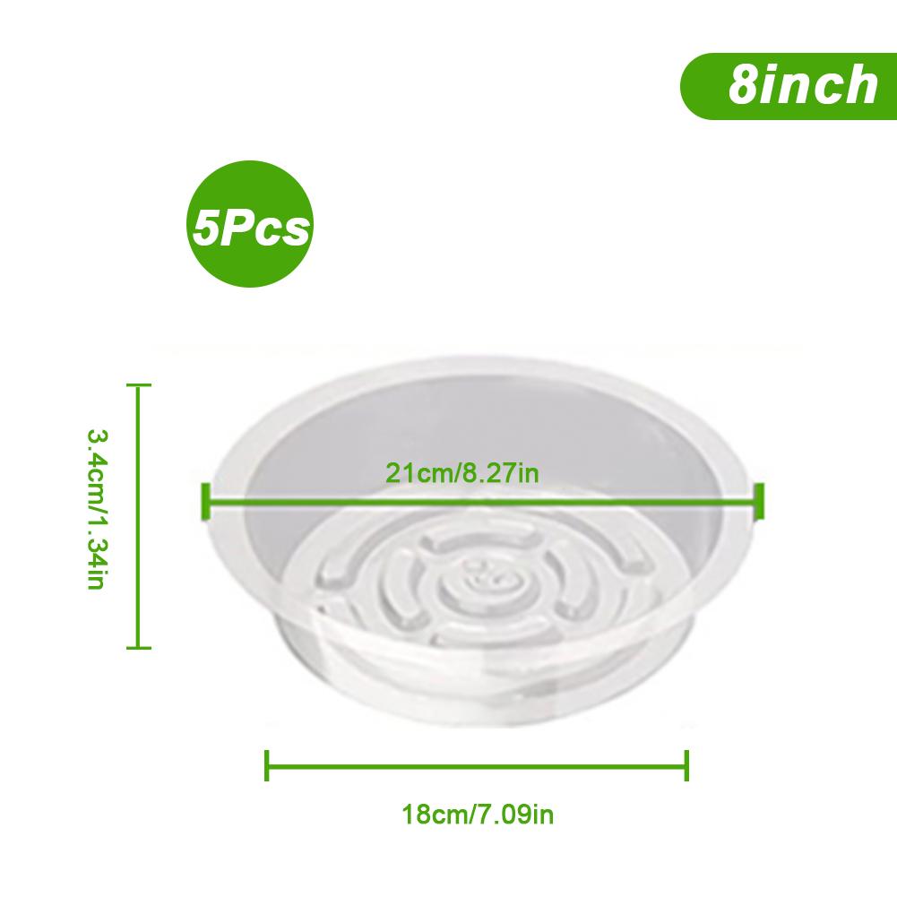 Transparent Verdickter PET Runder Untersetzer für Blumentöpfe Wasseruntersetzer Blumenuntersetzer Kissenbasis
