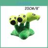 Plush Threepeater Plant Vs Zombies Doll 17cm Stuffed Toy For Kids' Gifts