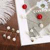8pcs Brooch Pins Jewelry Gift Young Girls Elegant Clothes Decor Accessories Female Fashion Accessory Pearl Sweater Clip Gifts