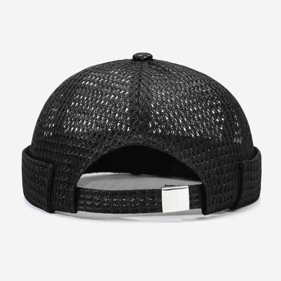 1/2 stk. Netkasket Justerbar Skyggeløs Hat til Mænd Åndbar Ultra Kølende Dock Hat Let Foldbar Sommerstil Hip-Hop Kasket Udendørs Brug