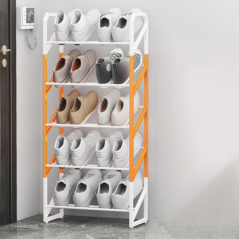 Slash Shoe Rack For Home Use Sturdy Entrance Multi-Layer Dormitory Simple Dust-Proof Shoe Cabinet Storage Rack For Dormitories