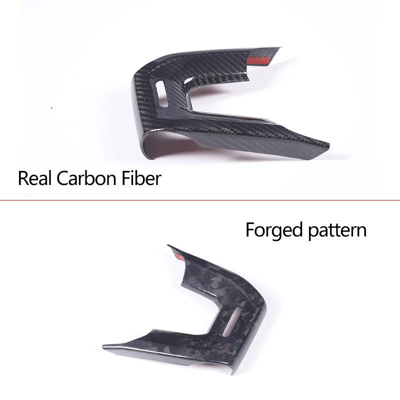 Real Carbon Fiber Car Styling Steering Wheel Decorative Frame Panel Cover Trim For Lamborghini URUS 2018-2026 Car Accessories