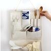 7/12pc Multi-Pocket Hanging Bedroom Dorm Room Cloth Pouch with Cell Phone Pocket Wall-Mounted Fabric Storage Organizer for Door