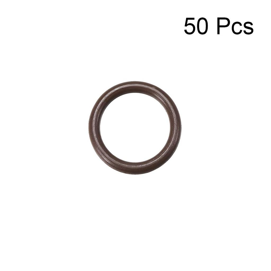uxcell Rubber O-Ring FKM Seal Gasket Outer Diameter 0.3 inch (7 mm) Inner Diameter