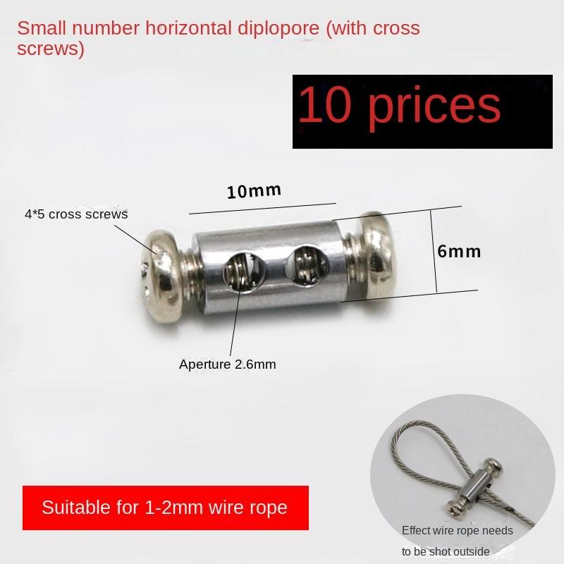Stainless Steel Self-Locking Chuck Universal Buckle Complete Collection Fixed Buckle Steel Wire Rope Buckle Locking Hub Lock